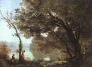  Jean Baptiste Camille  Corot Souvenier de Mortefontaine, salon of 1864 oil painting picture wholesale